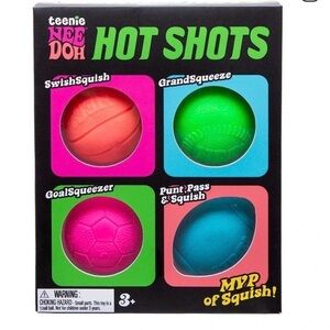 Authentic!  NEE DOH Hot Shots Kids Squishy Sports Balls - viral multicolor